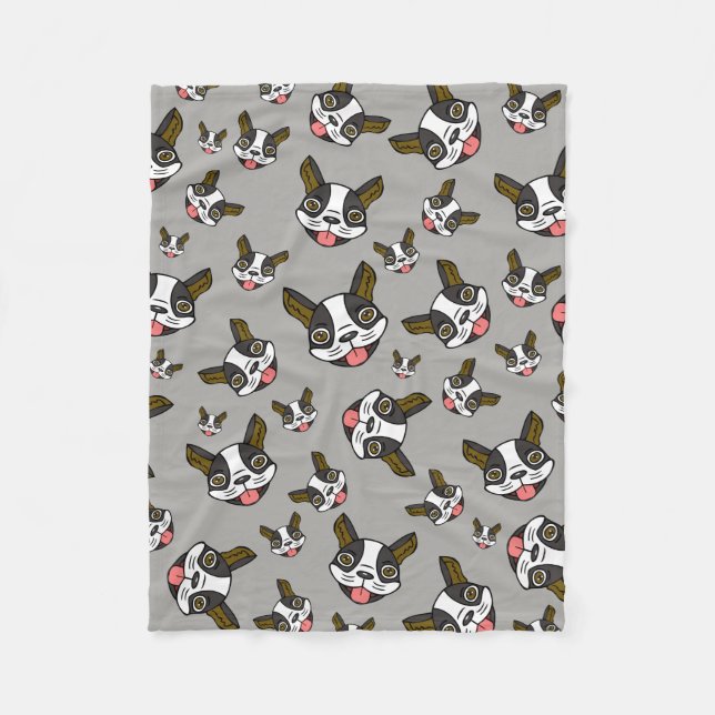 Cobertor De Velo Boston Terriers #15 (Frente)