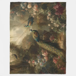 Cobertor De Velo Botânica: três pavões no jardim inglês