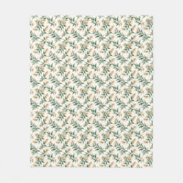 Cobertor De Velo Botanical Foliage Pattern Cozy