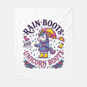 Cobertor De Velo Botas de Chuva de Unicórnio e Camisa Comercial Uni