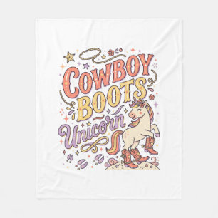 Cobertor De Velo Botas de Cowboy Unicórnio Caprichoso Zazzle Desi