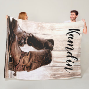 Cobertor De Velo Botas de velo personalizadas jogam botas rústicas