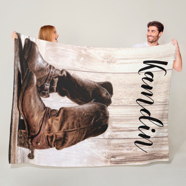 Cobertor De Velo Botas de velo personalizadas jogam botas rústicas  (In Situ)