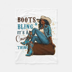 Cobertor De Velo Botas E Brilho É Coisa De Cowgirl Western Country