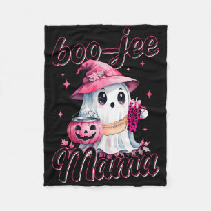 Cobertor De Velo Boujee Boo Jee Spooky Ghost Pink Halloween Pumpkin