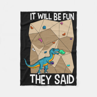 Cobertor De Velo Bouldering Climber Boulderer Artificial Dinosaur C