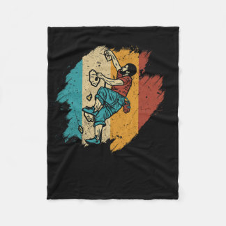 Cobertor De Velo Bouldering Rock Climber Mountain Climbing - Retro