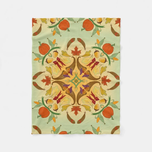 Cobertor De Velo Bountiful Harvest Radial Art (Frente)