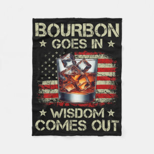 Cobertor De Velo Bourbon Entra Sabedoria Sai Whiskey Bandeira Dos E