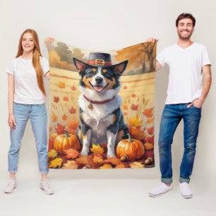 Cobertor De Velo Bovinos australianos no outono dão graças