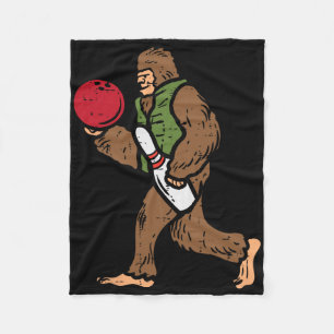 Cobertor De Velo Bowling Bigfoot Comico Bowl Sasquatch Meninos Cria