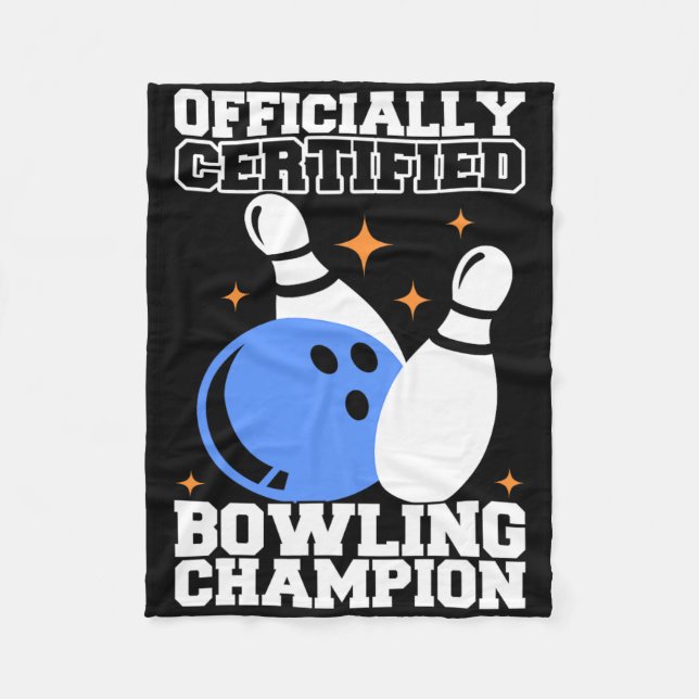 Cobertor De Velo Bowling Byll Bowler Outfit Bowling Champion  (Frente)