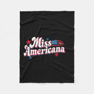 Cobertor De Velo Box América 4 de julho Miss Retro Americana