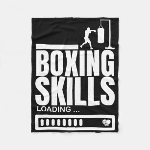Cobertor De Velo Boxando habilidades Carregando Boxer Engraçado