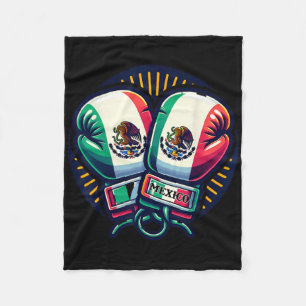 Cobertor De Velo Boxas luvas México Boxing Vintage Bandeira mexican