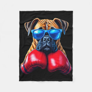 Cobertor De Velo Boxe Cão Boxer Alemão Kickboxing Legal