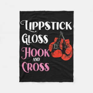 Cobertor De Velo Boxe Feminino Mma Kickboxing Brilho de Lábios Hock