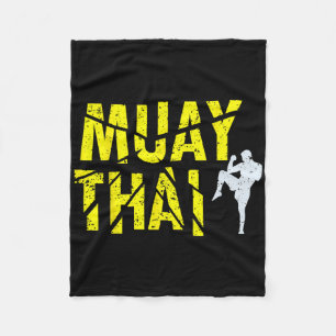 Cobertor De Velo Boxe Tailandesa - Boxeador Muay Thai Kickboxing