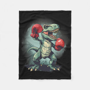 Cobertor De Velo Boxeador Dinossauro Boxe Dino Kickboxing T-rex Box
