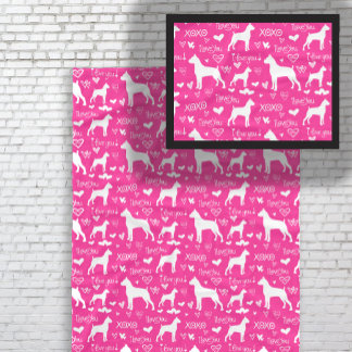 Cobertor De Velo Boxeee Love Fleece Blanket - Adoro Boxers Pet Gift