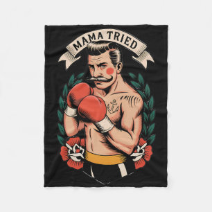 Cobertor De Velo Boxer Boxer American Traditional Tattoo Art Flash