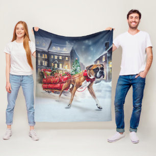 Cobertor De Velo Boxer Christmas Fesason Season