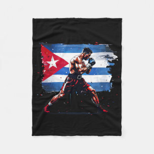 Cobertor De Velo Boxer cubano - Luvas do Orgulho Cuba Boxando Caixa