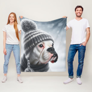 Cobertor De Velo Boxer Dog no inverno