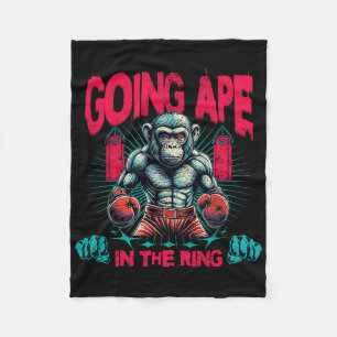 Cobertor De Velo Boxer Indo No Macaco De Boxing