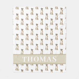 Cobertor De Velo Boxer Personalizado (Listrado)