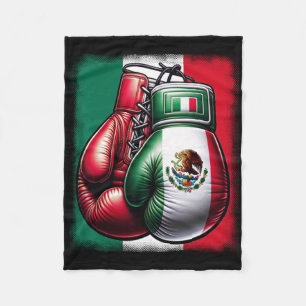 Cobertor De Velo Boxin Mexico Engraçado Estilo Vintage Mexicano Box
