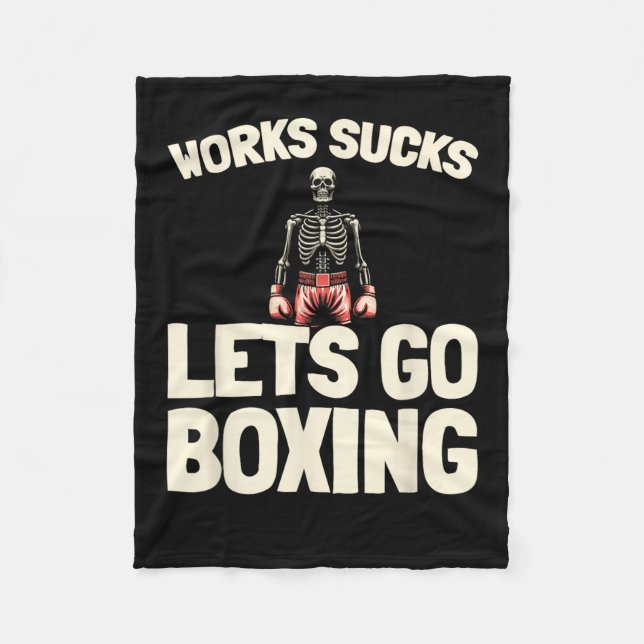 Cobertor De Velo Boxing - Boxer da Luva (Frente)