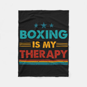 Cobertor De Velo Boxing É Minha Terapia Engraçada Boxing