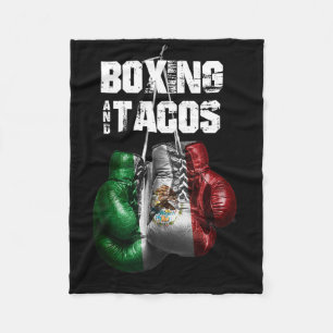 Cobertor De Velo Boxing E Tacos Engraçado México
