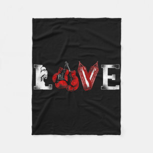 Cobertor De Velo Boxing Vintage Love