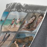 Cobertor De Velo Boyfriend I Will Love You Photo Collage<br><div class="desc">Give your boyfriend something special this christmas or any other occassion! Wrap them up in this gorgeous photo collage blanket with text tht reads 'BOYFRIEND I WILLALWAYS LOVE YOU' . The font style,  size and color can be changed by clicking on the customize further link after personalizing.</div>