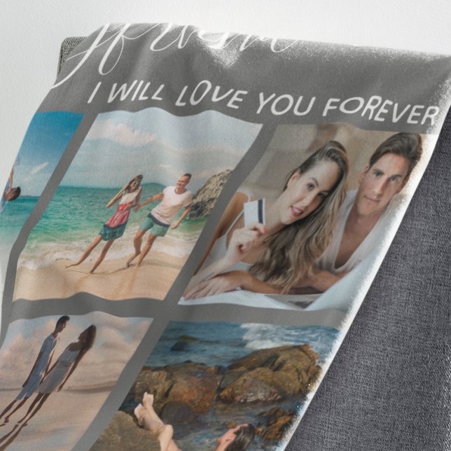 Cobertor De Velo Boyfriend I Will Love You Photo Collage (Criador carregado)