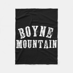 Cobertor De Velo Boyne Mountain Rustic Bold Artisan Grungy Ski Skie