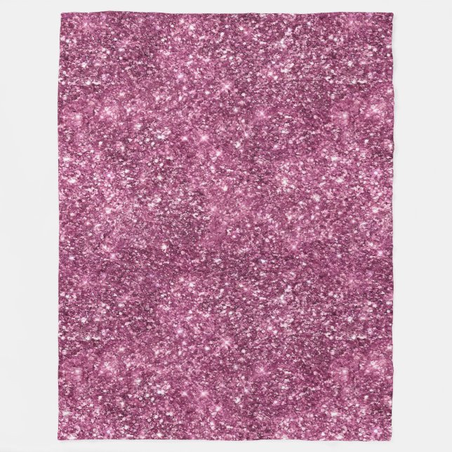 Cobertor De Velo Boysenberry Pink Glitter (Frente)