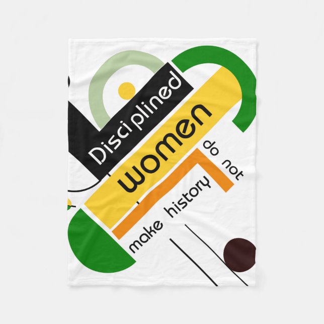 Cobertor De Velo Brahaus geométricos com tipografia (Frente)