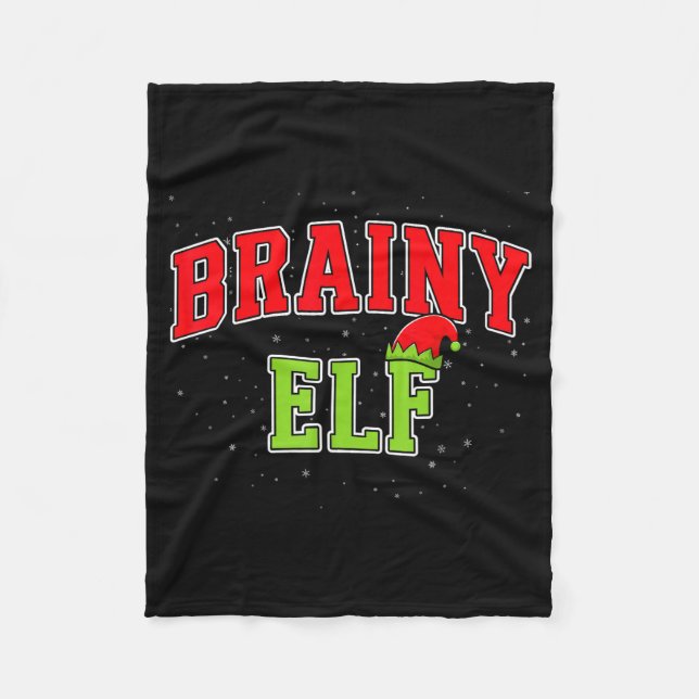 Cobertor De Velo Brainy Elf Christmas Family Matching Group Xmas  (Frente)