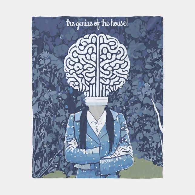 Cobertor De Velo Brainy Person (Frente)