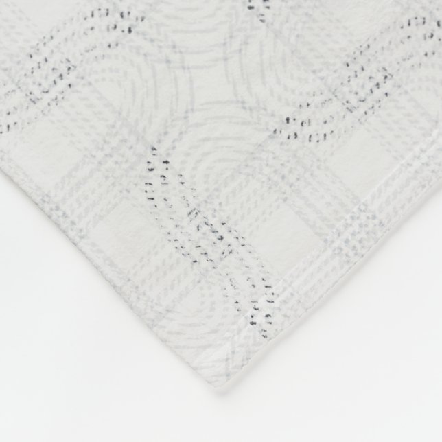 Cobertor De Velo Branca sólida texturizada. (Quina)