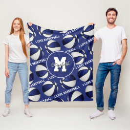 Cobertor De Velo branco azul que adoro as cores da equipe de basque