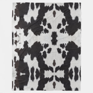Cobertor De Velo branco preto de vaca