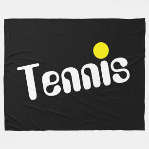 Cobertor De Velo Branco Resfriado Amarelo Diagonal Texto de TENIS n
