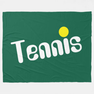 Cobertor De Velo Branco Resfriado Amarelo TENIS Texto Em Verde Caça