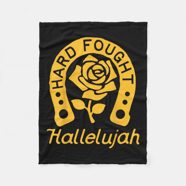 Cobertor De Velo Brandon Duro Lutou Aleluia Elogia Jesus Lago M (Frente)