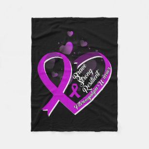 Cobertor De Velo Brave Strong Resilient Fibromialgia Guerreira Awar