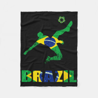 Cobertor De Velo Brazil Soccer Brazilian Footll Player Brasileiro P
